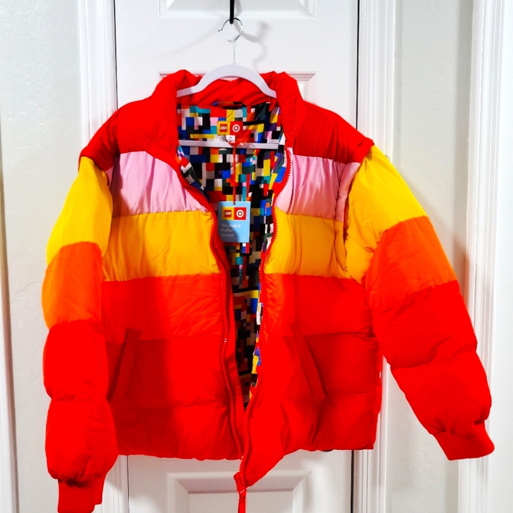 Lego Women's Red and Yellow Jacket A0076
